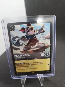 Mickey Mouse-Inspirational Warrior 🔥 foil Disney Lorcana TCG card - Image 2