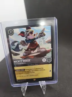 Mickey Mouse-Inspirational Warrior 🔥 foil Disney Lorcana TCG card - Image 3