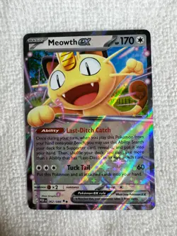 Pokemon Meowth EX 062/088 Holo Card HP170 Last-Ditch Catch - Image 1