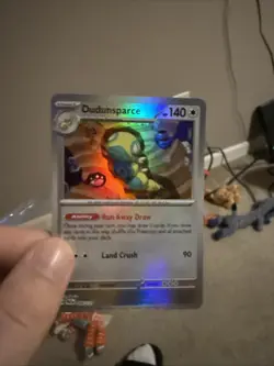 Dundunsparce Prismatic Evolutions Pokeball Holo ERROR CARD - Missing Texture NM - Image 4