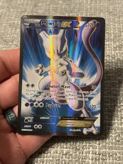 Pokemon TCG Mewtwo EX Holo Full Art Ultra Rare Card 157/162 - LP - Image 4