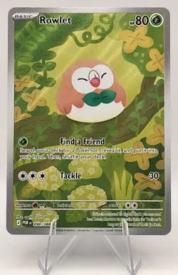 Mega Evolution: Perfect Order Rowlet 90/88 Illustration Rare Pokemon Card - NM - Image 1