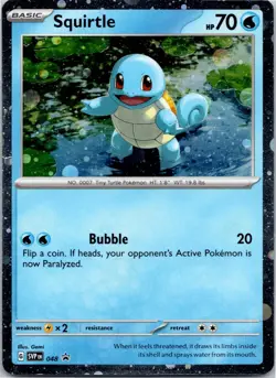 Squirtle - (Cosmos Holo) Promo SV: Scarlet & Violet Promo Cards 048 NM - Image 1