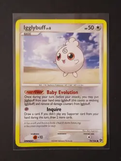 Igglybuff 70/106 Pokemon Card TCG 2008 Pokemon NM Near Mint - Image 1