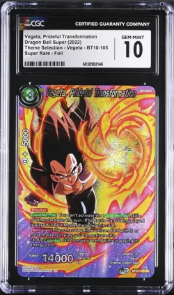 CGC 10 GEM 5 Card Lot BT10-105 EX12-02 BT3-033 BT2-062 DB2-133 Dragon Ball Super - Image 1