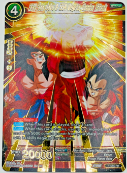 SS4 Son Goku & SS4 Vegeta, Combo Attack P-585 Dragon Ball Super Card Game NM - Image 1