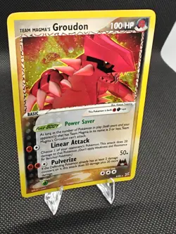 Team Magma’s Groudon Holo 9/95 EX Magma vs Aqua Pokemon Card – NM - Image 5