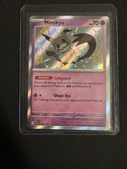 Pokemon TCG Mimikyu Baby Shiny Card 160/091 Paldean Fates - Image 1