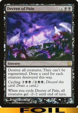 Decree of Pain ** FOIL ** #03 - Commander's Arsenal - NM MTG - Image 1