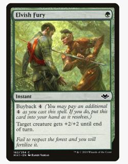 Elvish Fury - Modern Horizons (MH1) (x4) PLAYSET Magic the Gathering MtG - Image 1
