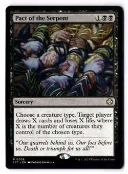 Pact Of The Serpent NM* The Lost Caverns of Ixalan Commander 0206 -UnltdCards - Image 1