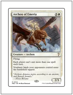 Archon of Emeria, White Border, Magic the Gathering MTG NM - Image 1