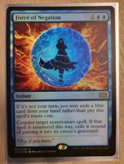 MTG: Double Masters 2022 - Force of Negation - FOIL - Rare - #050 NM - Image 1