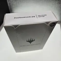 MTG Secret Lair PixelSnowLands.jpg Foil Etched Edition Sealed Box - Image 1