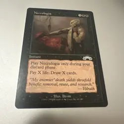 Necrologia NM/M Exodus Black Instant English MTG Magic Regular Buy 3 Get 2 Free - Image 1