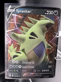 Tyranitar V 158/264 Ultra Rare Fusion Strike Holo Pokemon TCG Near Mint/Mint - Image 1