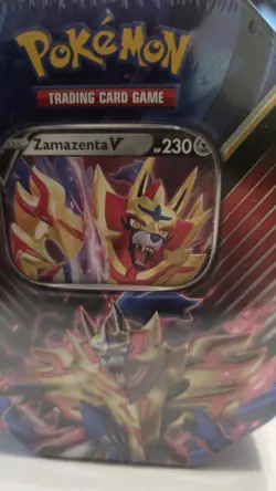 Pokemon TCG Zamazenta V factory sealed tin (4x booster packs) - Image 2