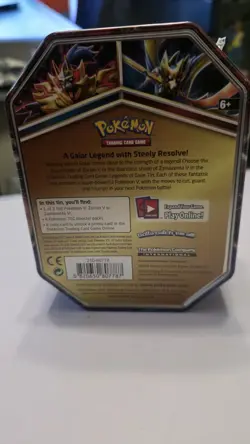 Pokemon TCG Zamazenta V factory sealed tin (4x booster packs) - Image 4