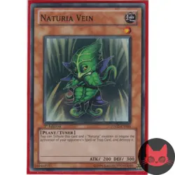 Yugioh Naturia Vein HA02-EN004 Super Rare 1st Edition NM - Image 1