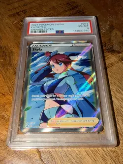 SKYLA POKEMON 072/072 2021 SHINING FATES HOLO ENGLISH PSA 8 - Image 1