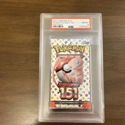 2023 Pokemon Scarlet & Violet 151 Booster Pack PSA8 Mew Ex - Image 1
