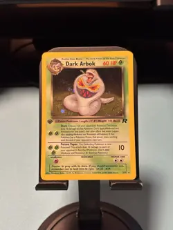 Pokemon TCG Team Rocket 1st Edition Dark Arbok 2/82 Holo Rare - English - Image 1
