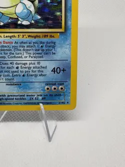 Pokemon Blastoise 2/102 Base Set Holo Rare 1999 English 100 HP Sugimori - Image 4