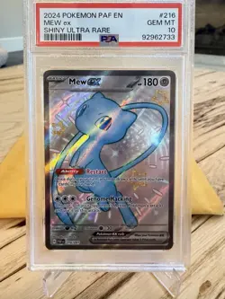 2024 Pokemon PAF en Mew EX Shiny Ultra Rare PSA Grade 10 - Image 1