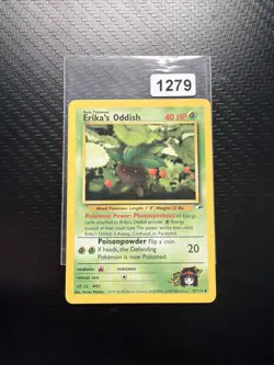 Pokemon TCG Erika's Oddish Gym Heroes 47/132 Regular Unlimited Uncommon Non Holo - Image 1
