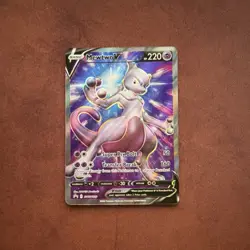 Pokemon Mewtwo V SWSH229 Promo Holo Sword & Shield 220 HP Super Psy Bolt - Image 1