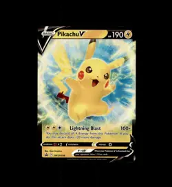 Pikachu V SWSH198 Holo Promo Sword & Shield Promo Pokemon Near Mint - Image 1