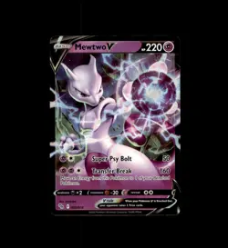 Mewtwo V 030/078 Holo V Rare Pokemon GO Pokemon Near Mint - Image 1