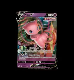 Mew V 113/264 Holo V Rare Fusion Strike Pokemon Near Mint - Image 1