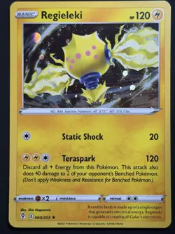 COSMOS HOLO 🌀 SWIRL Regieleki 060/203 - Pokemon Evolving Skies 060/203 NM - Image 5