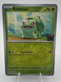 Pokemon Bulbasaur 001/165 Best Buy 151 Stamped Promo - Image 1