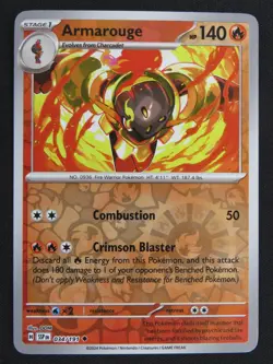 Armarouge 034/191 Uncommon Surging Sparks Pokemon Reverse Holo NM - Image 1