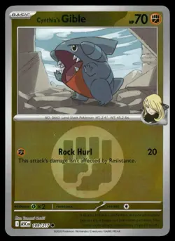 CYNTHIA'S GIBLE 109/217 (ENERGY SYMBOL) ME: ASCENDED HEROES POKEMON NM - Image 2