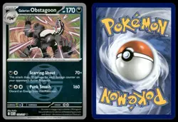 GALARIAN OBSTAGOON - 132/217 (DUSK BALL) 132/217 ME: ASCENDED HEROES POKEMON NM - Image 1
