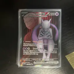 Pokemon TCG Team Rocket's Mewtwo EX Destined Rivals 213/182 full art - Image 1