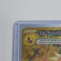 Charizard EX 228/197 Obsidian Flames Full Art Gold Hyper Rare Pokemon Card - Image 4