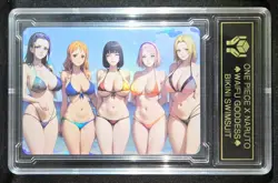 ONE PIECE x NARUTO Waifu Goddess CUSTOM CARD Gold/Black Label - Image 1