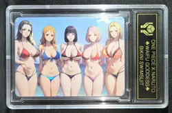 ONE PIECE x NARUTO Waifu Goddess CUSTOM CARD Gold/Black Label - Image 3