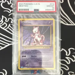 Pokemon TCG Classic Mewtwo CLB EN 014 Holo Rare Psychic PSA 10 2023 - Image 1