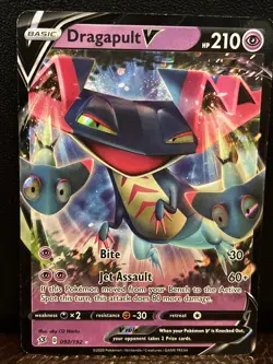 DRAGAPULT Pokemon TCG V Rebel Clash 092/192 Holo Ultra Rare NEAR MINT - Image 1