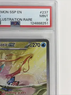 2024 POKEMON SSP EN-SURGING SPARKS SPECIAL ILLUSTRATION RARE MILOTIC EX PSA 9 - Image 4