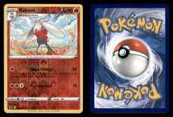 Raboot 032/202 Uncommon Sword & Shield Pokemon TCG Reverse Holo NM - Image 3