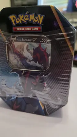 Pokemon TCG Samurott V factory sealed tin (4x booster packs) - Image 2