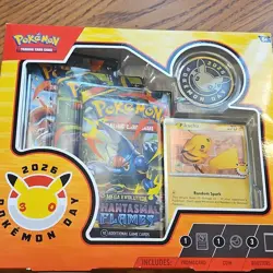 Pokemon TCG Pokemon Day 2026 Collection Box Pikachu Promo Coin 3 Boosters - Image 1