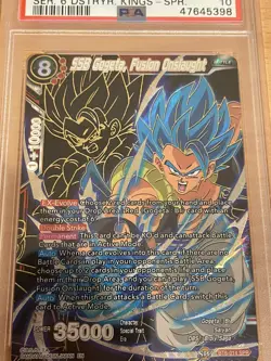 Dragon Ball Super Card DBS BT6-014 SSB Gogeta, Fusion Onslaught SPR PSA 10 - Image 3