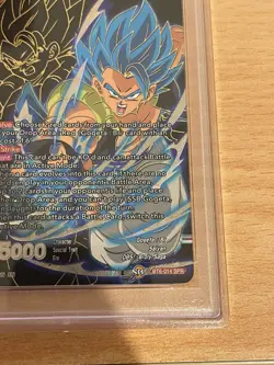 Dragon Ball Super Card DBS BT6-014 SSB Gogeta, Fusion Onslaught SPR PSA 10 - Image 5